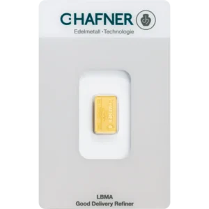 2 g Goldbarren C. Hafner