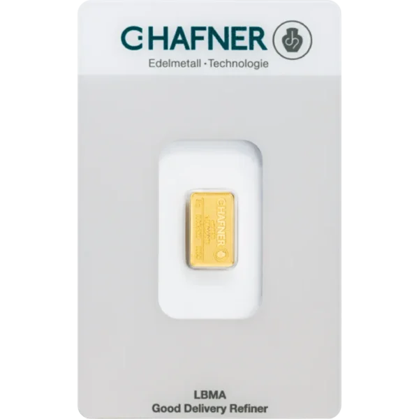 2 g Goldbarren C. Hafner