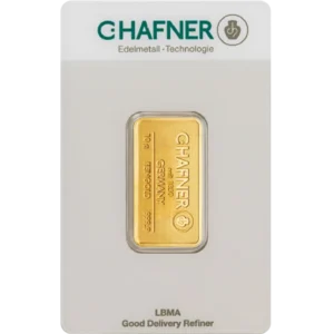 10 g Goldbarren C. Hafner