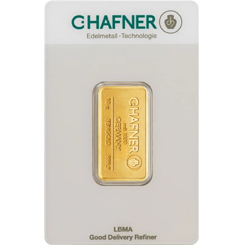 10 g Goldbarren C. Hafner – Bild 1