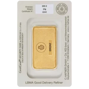 20 g Goldbarren C. Hafner – Bild 3