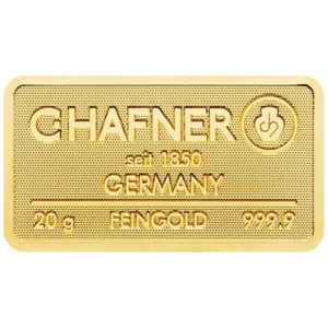 20 g Goldbarren C. Hafner