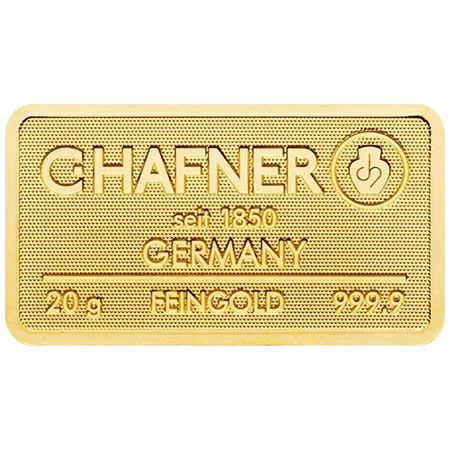 20 g Goldbarren C. Hafner