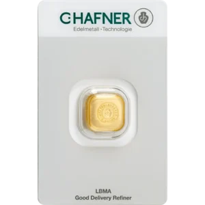 1 Unze Goldbarren C. Hafner gegossen