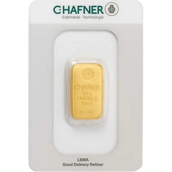 250 g Goldbarren C. Hafner
