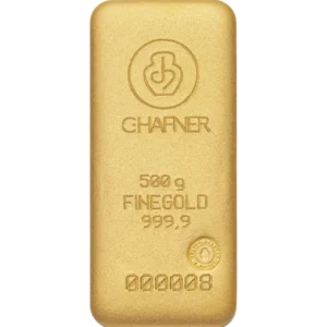 500 g Goldbarren C. Hafner