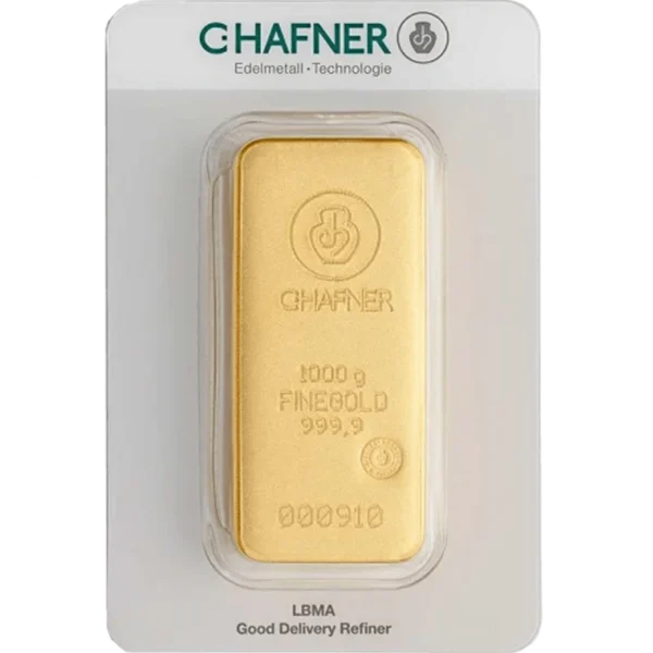 1 kg Goldbarren C. Hafner