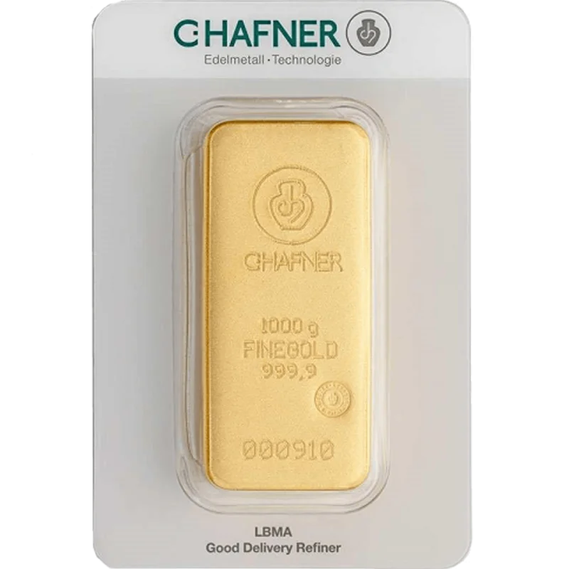 1 kg Goldbarren C. Hafner – Bild 2