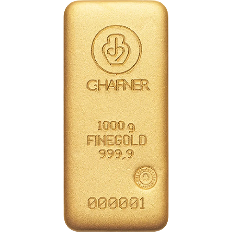 1 kg Goldbarren C. Hafner – Bild 1