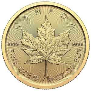 1/2 Unze Gold Maple Leaf diverse Jahrgänge