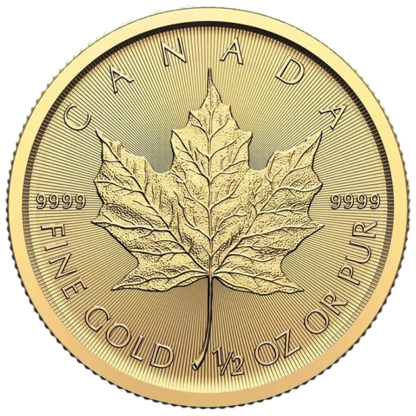 1/2 Unze Gold Maple Leaf diverse Jahrgänge