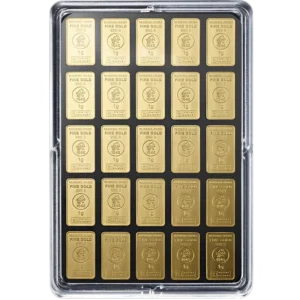 25 x 1 g Gold UnityBar Heimerle und Meule – Bild 1