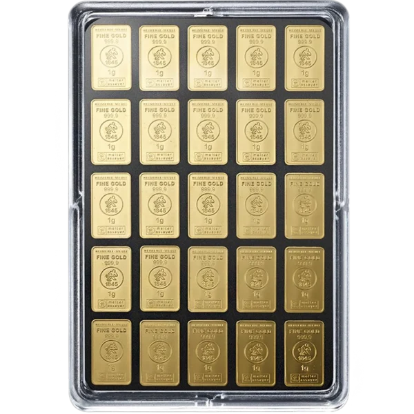25 x 1 g Gold UnityBar Heimerle und Meule
