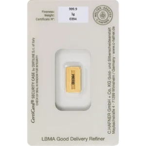 1 g Goldbarren C. Hafner – Bild 2