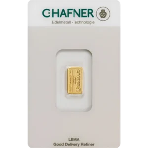 1 g Goldbarren C. Hafner
