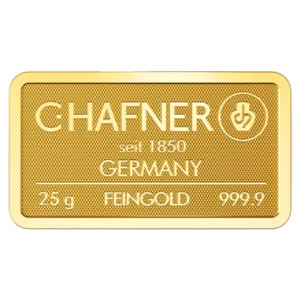 25 g Goldbarren C. Hafner – Bild 1