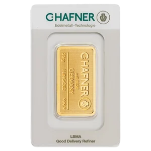 25 g Goldbarren C. Hafner – Bild 1