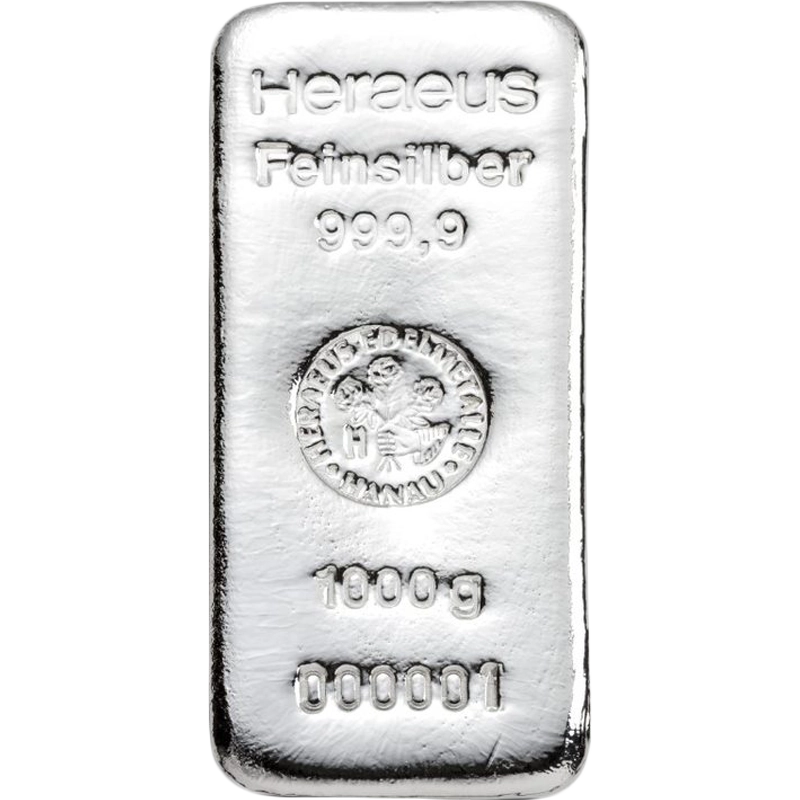 1 kg Silberbarren Heraeus – Bild 2